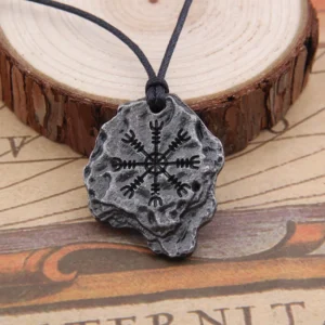 dropshipping Viking "Aegishjalmr" or "Helm of Awe" Protection Rune Pendant Norse/Odin/North/Scandinavian/Medieval/Magic necklace