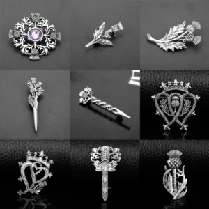 Fashion Jewelry Outlander Brooch Thistle Celtics Knot Kilt Pin Scottish National Flower Brooches Viking Norse Women Men