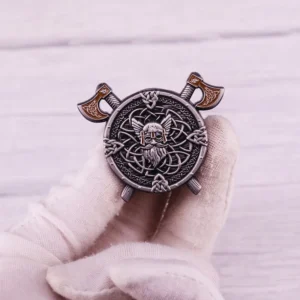 Viking Norse Mythology Odin Runes Enamel Pin Warrior Tactical Morale Brooch Badge Hi-Q Wholesale Pins for Backpacks Enamel Pin