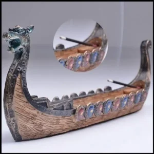 The Vikings Boat Retro Incense Burners Traditional The Vikings Dragon Boat Incense Stick Holder Burner Hand Carved