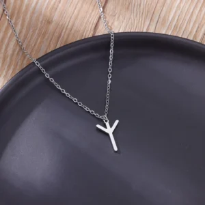 Viking Rune Layering Necklace for Women Stainless Steel Norse Runic Pendants Necklaces Feminine Delicate Minimalist Jewelry Gift