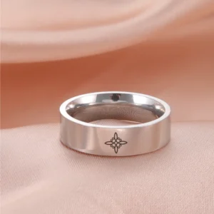 HIPEE Trend Viking Celtics Witch Knot Ring for Women Stainless Steel Couple Rings Amulet Talisman Jewelry Christmas Gifts