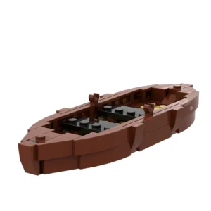 Gobricks MOC Small Medieval boat Bricks Military Viking Figures Boat Building Blocks Ship Pirate Sailboat Battleship Toys Gift