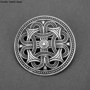 1PC Medieval Viking Shield Brooches Pin Cloak Shawl Pin Celtic Norse Jewellery